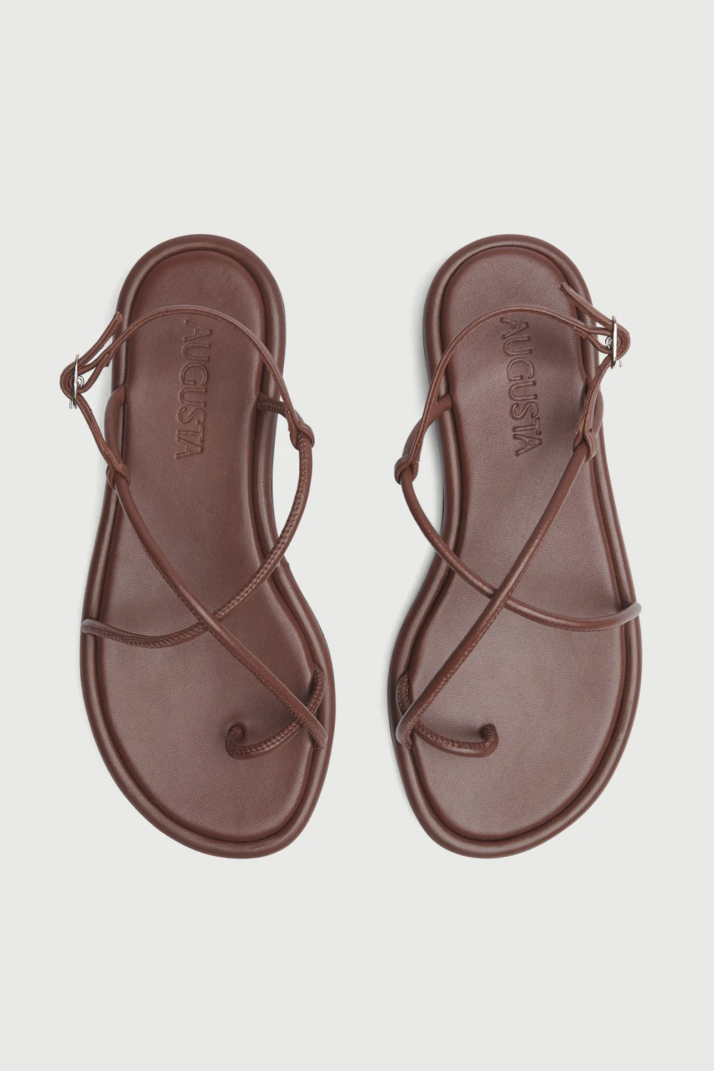 Alice Sandals in Chocolate Leather - Image 5