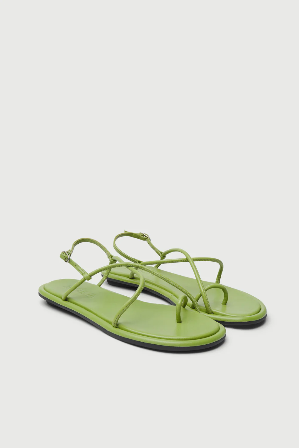 Alice Sandals in Green Leather - Image 3