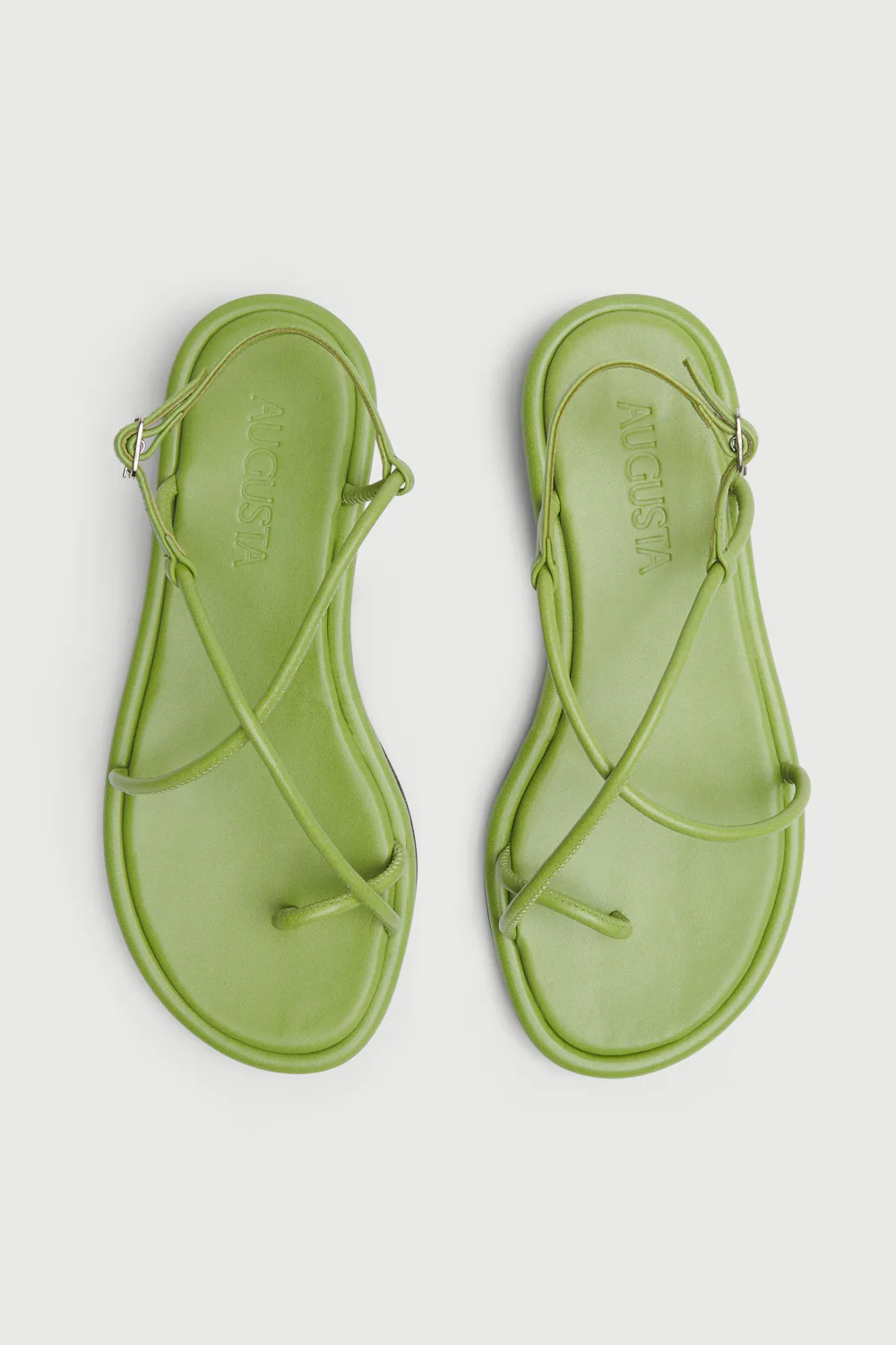 Alice Sandals in Green Leather - Image 5