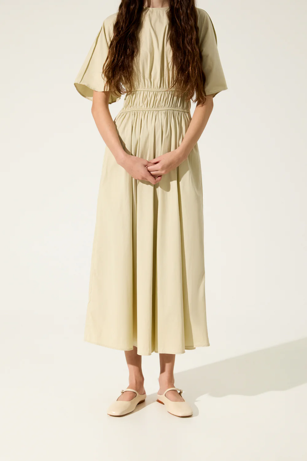 Aria Mule in Cream Patent Leather - Image 4