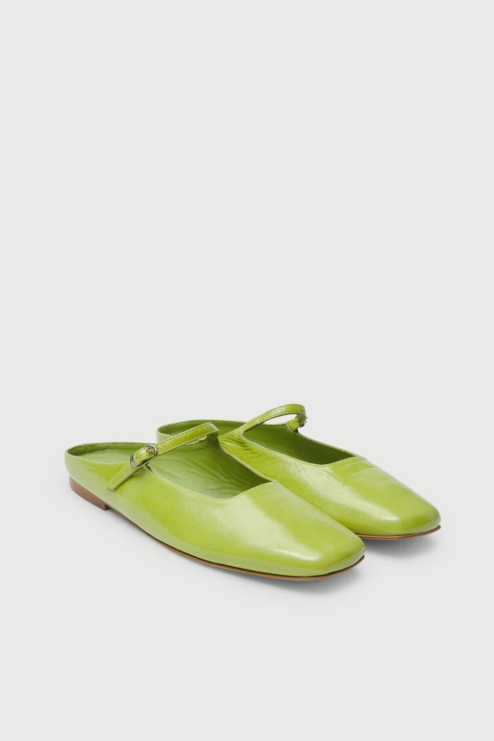 Aria Mule in Green Patent Leather - Image 3