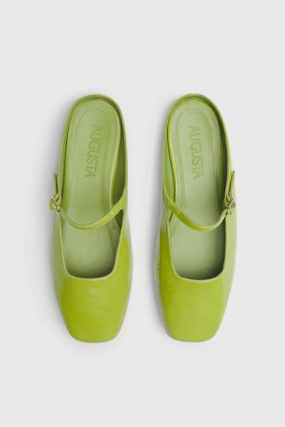 Aria Mule in Green Patent Leather - Image 5