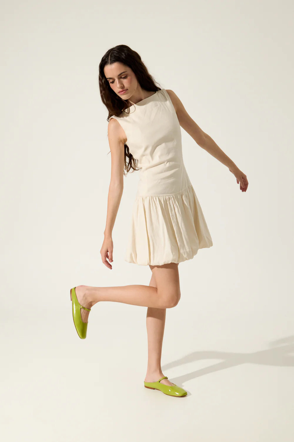 Aria Mule in Green Patent Leather - Image 6