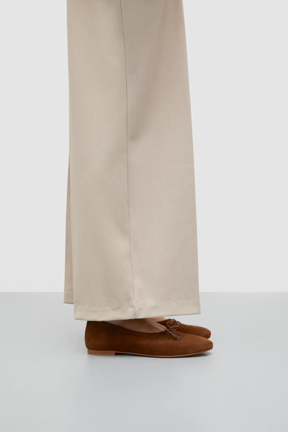 Ava Ballet Flats in Chocolate Suede - Image 6