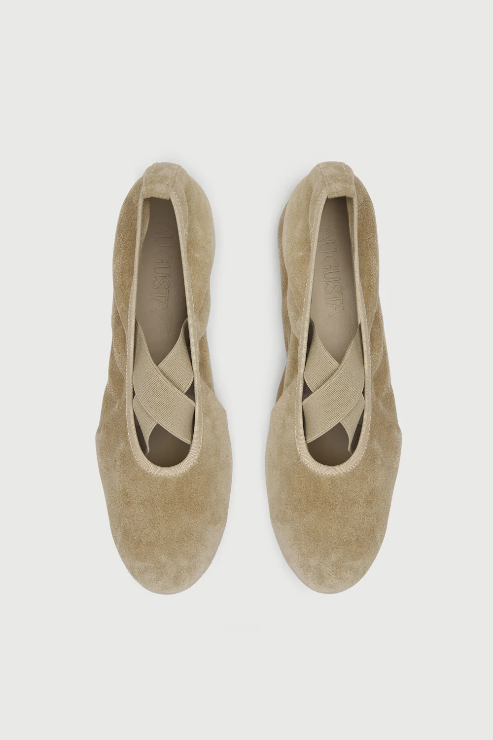 Bettina Ballet Flats in Beige Suede - Image 5