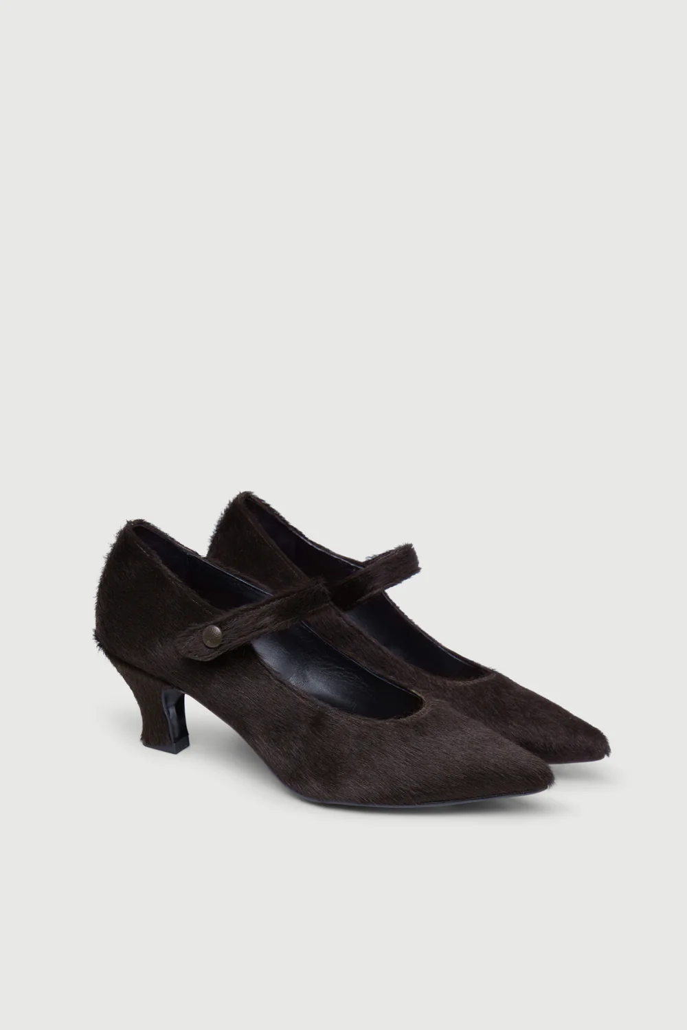 Carmen Pumps in Chocolate Calf Hair - Image 3