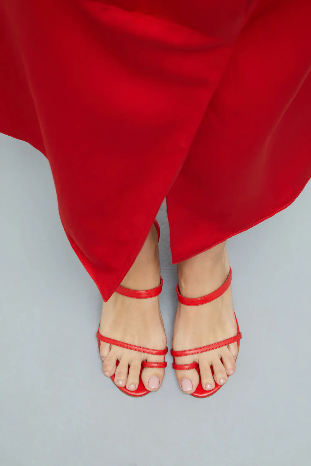 Daisy Sandals in Red Leather - Image 2