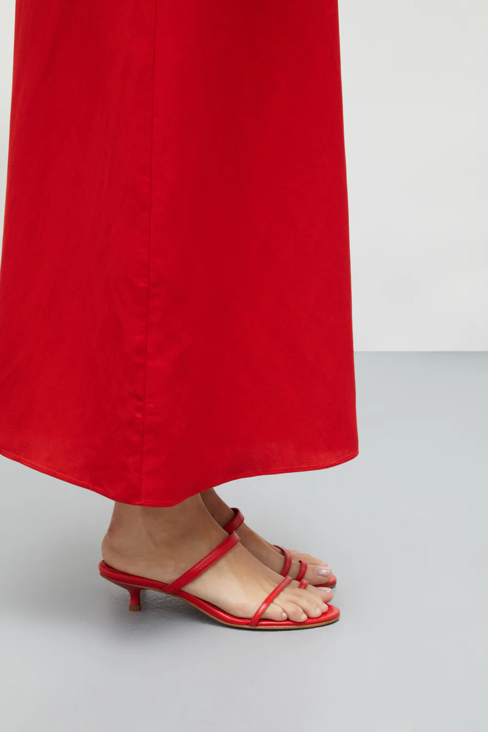 Daisy Sandals in Red Leather - Image 5