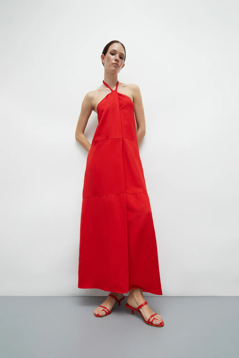 Daisy Sandals in Red Leather - Image 6