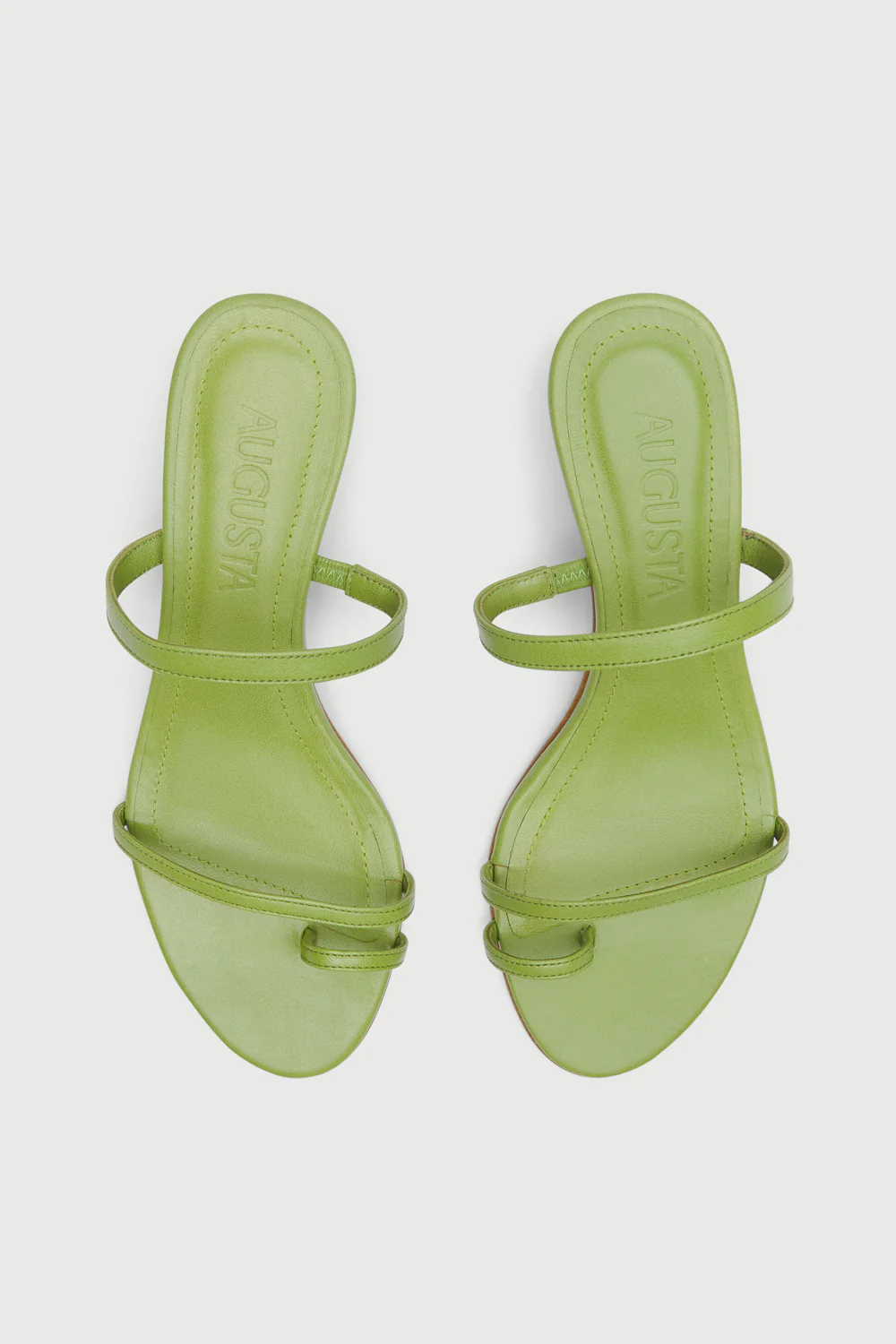 Daisy Sandals in Green Leather - Image 5