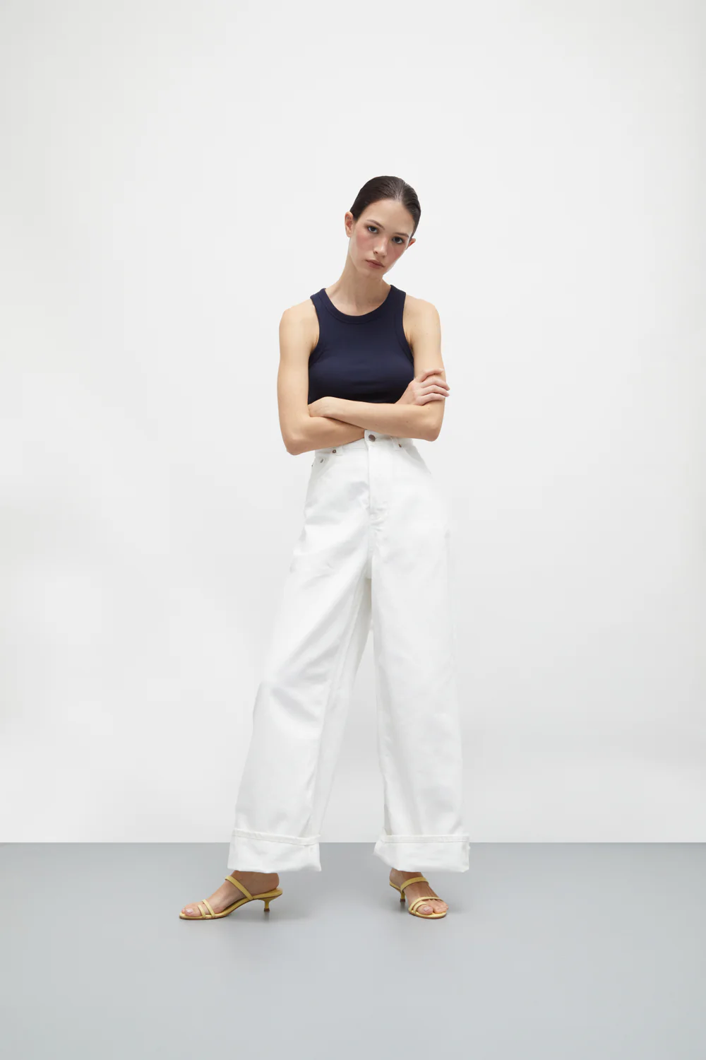 Daisy Sandals in Vanilla Leather - Image 4