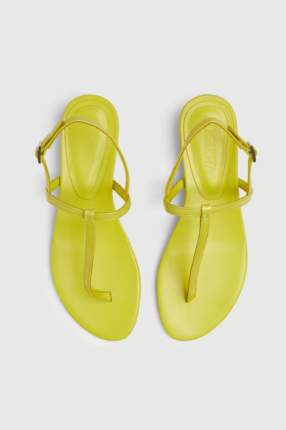 Daphne Sandals in Lime Patent Leather - Image 5