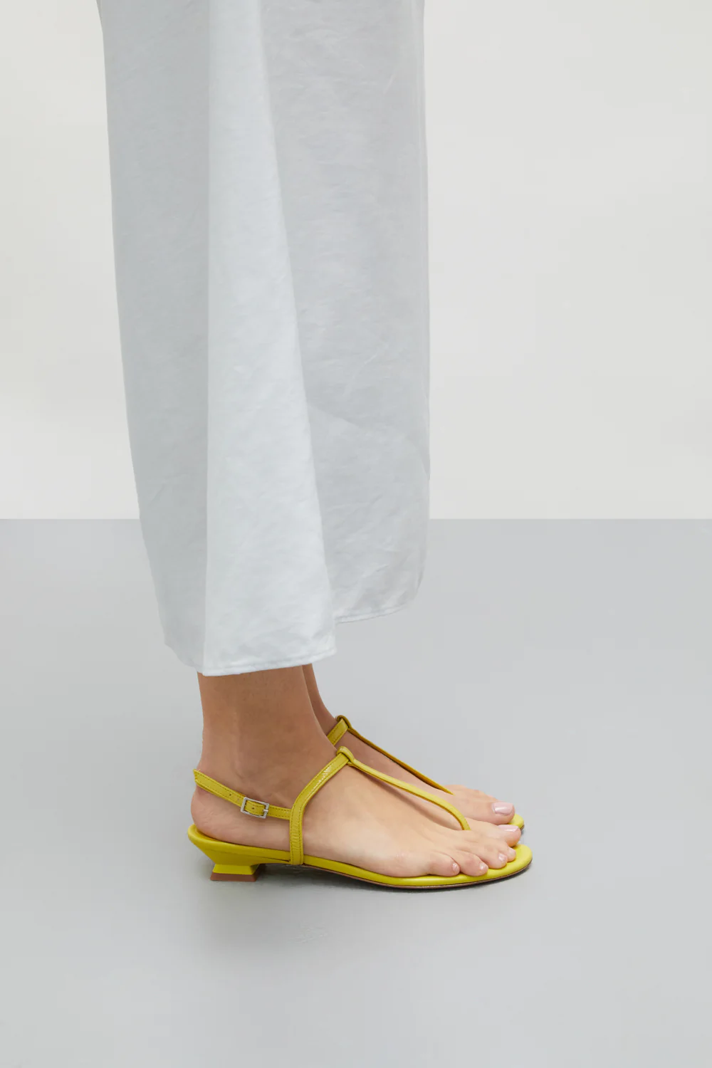 Daphne Sandals in Lime Patent Leather - Image 6