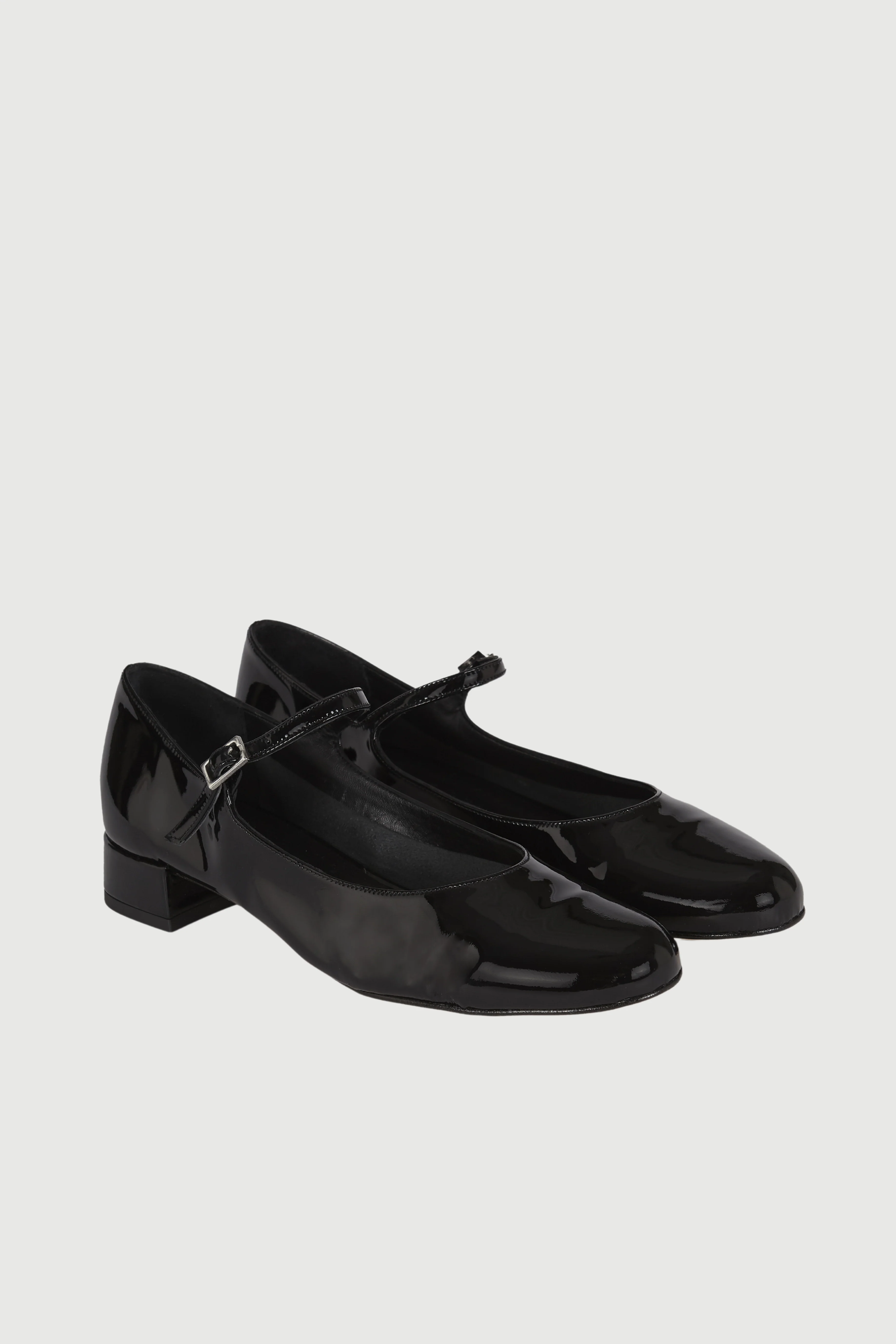 Emilia Mary Janes in Black Patent Leather - Image 3