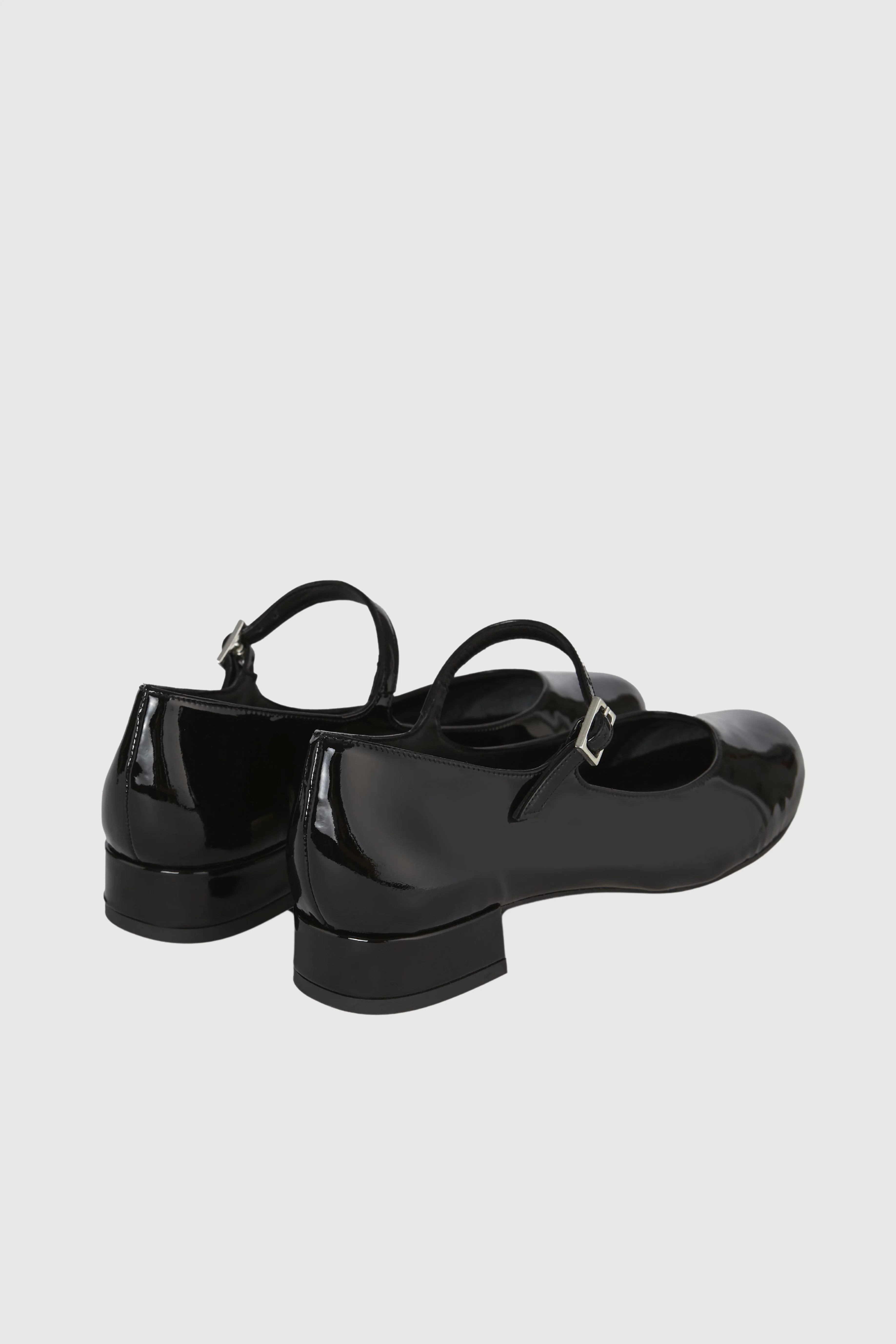 Emilia Mary Janes in Black Patent Leather - Image 4