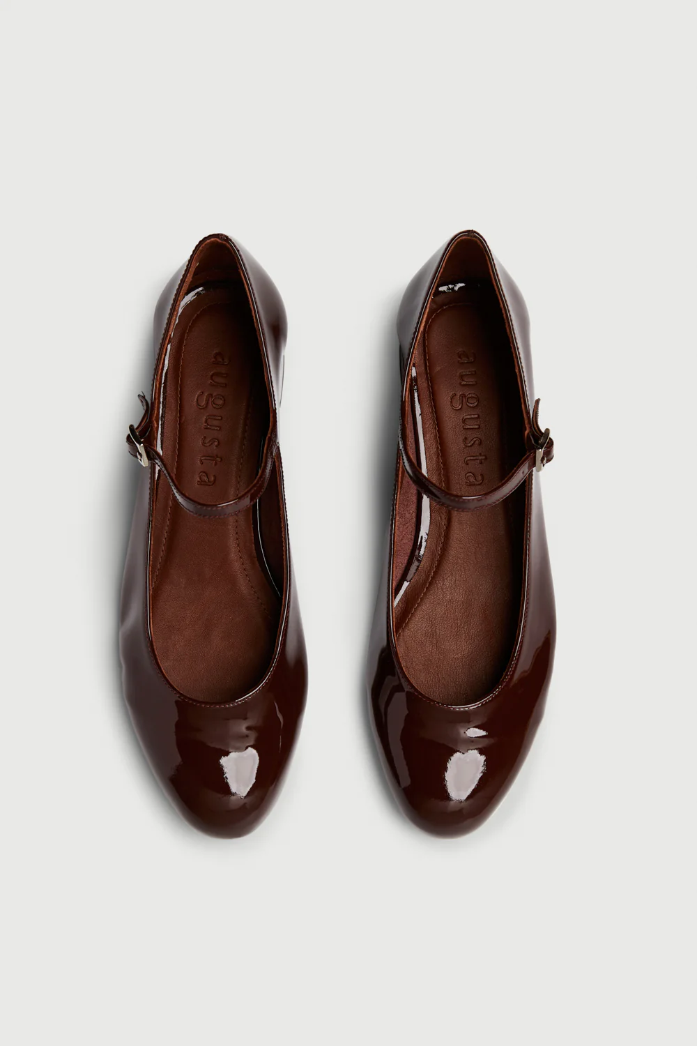 Emilia Mary Janes in Chocolate Patent Leather - Image 5