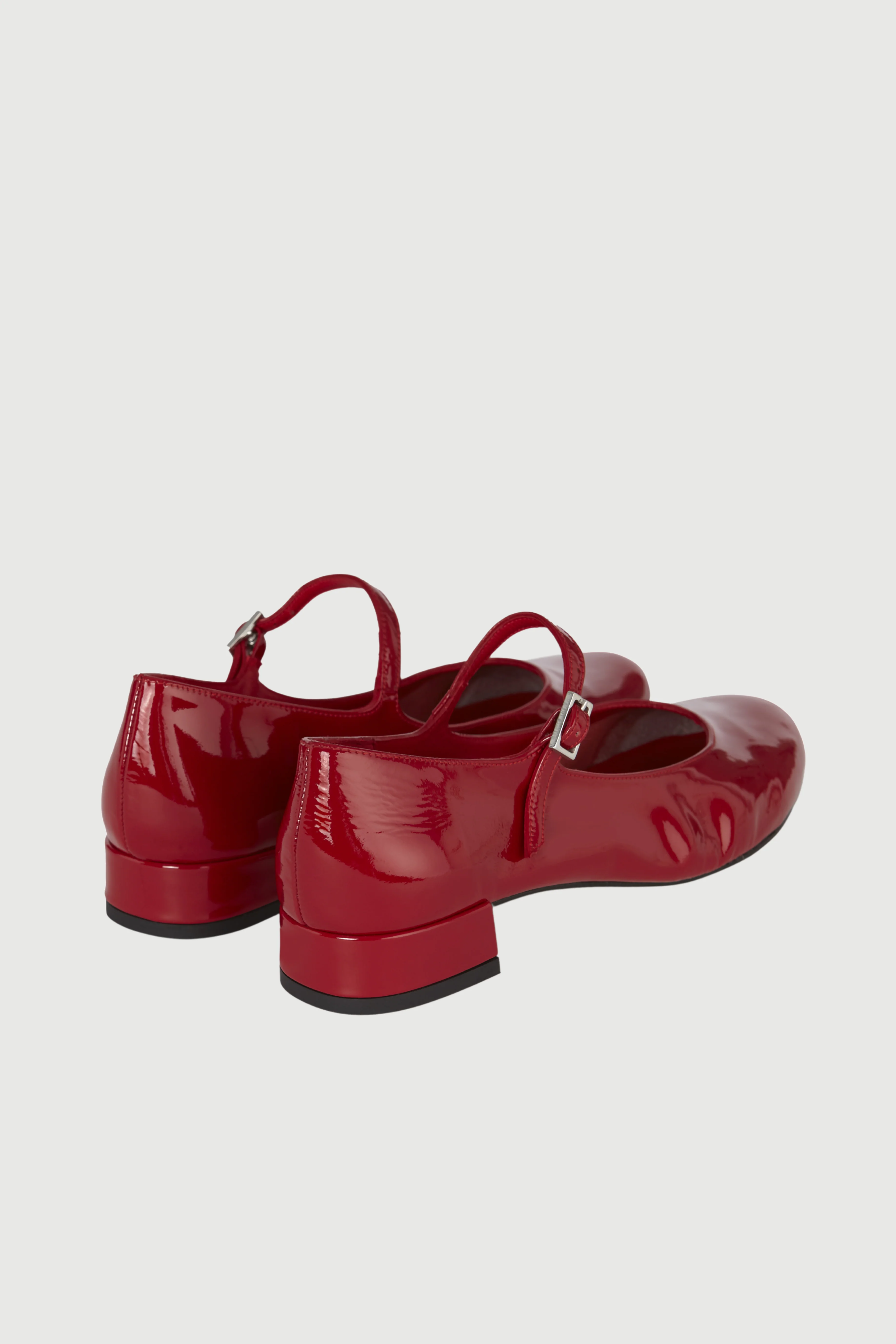 Emilia Mary Janes in Red Patent Leather - Image 5