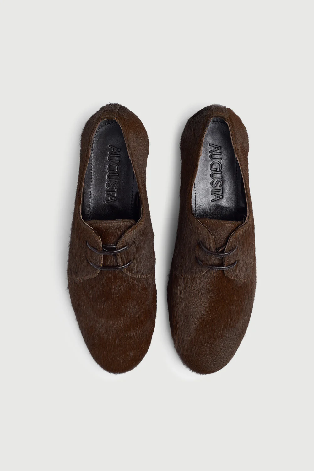 Emma Oxford Flats in Brown Calf Hair - Image 5