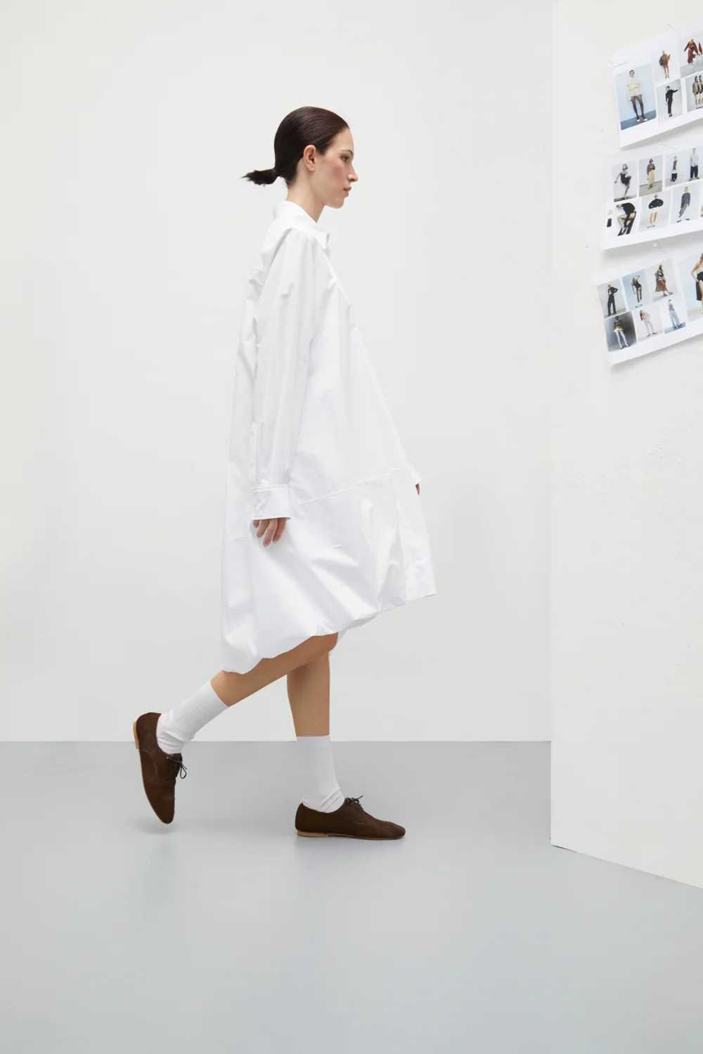 Emma Oxford Flats in Brown Calf Hair - Image 6