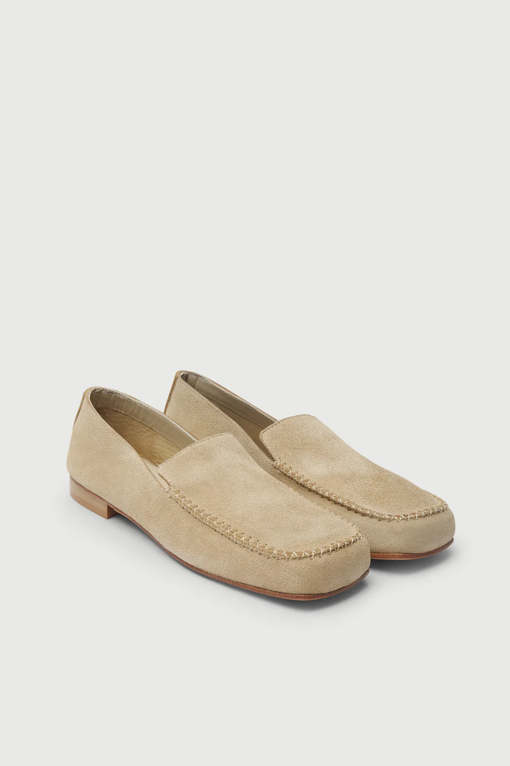 Gaia Loafers in Beige Suede - Image 3