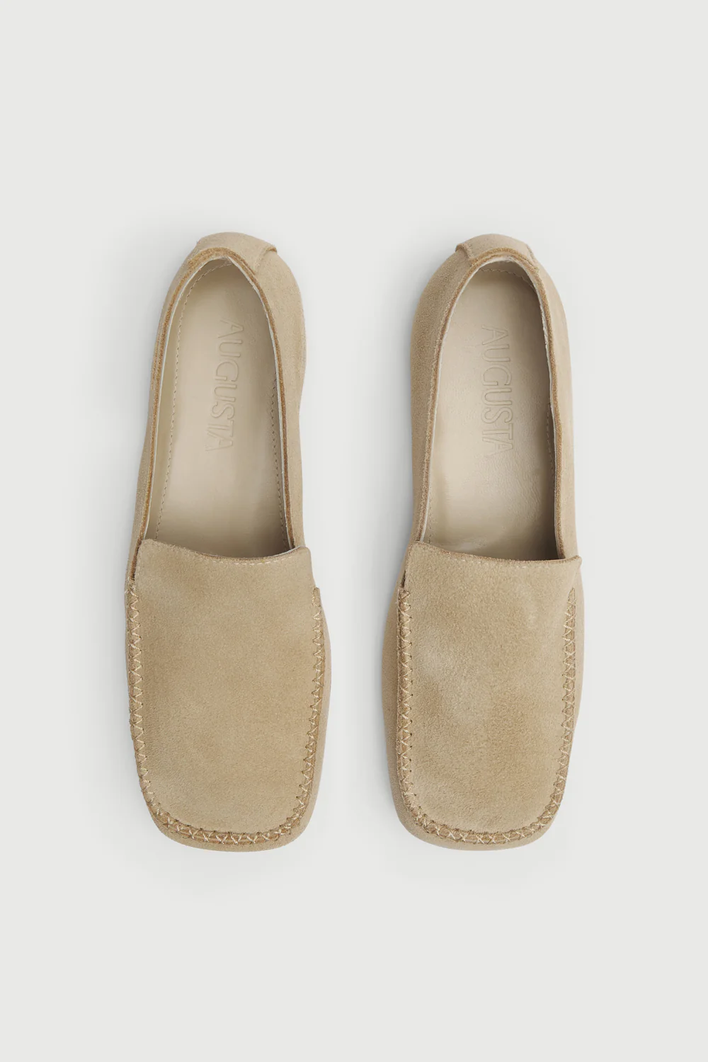 Gaia Loafers in Beige Suede - Image 5