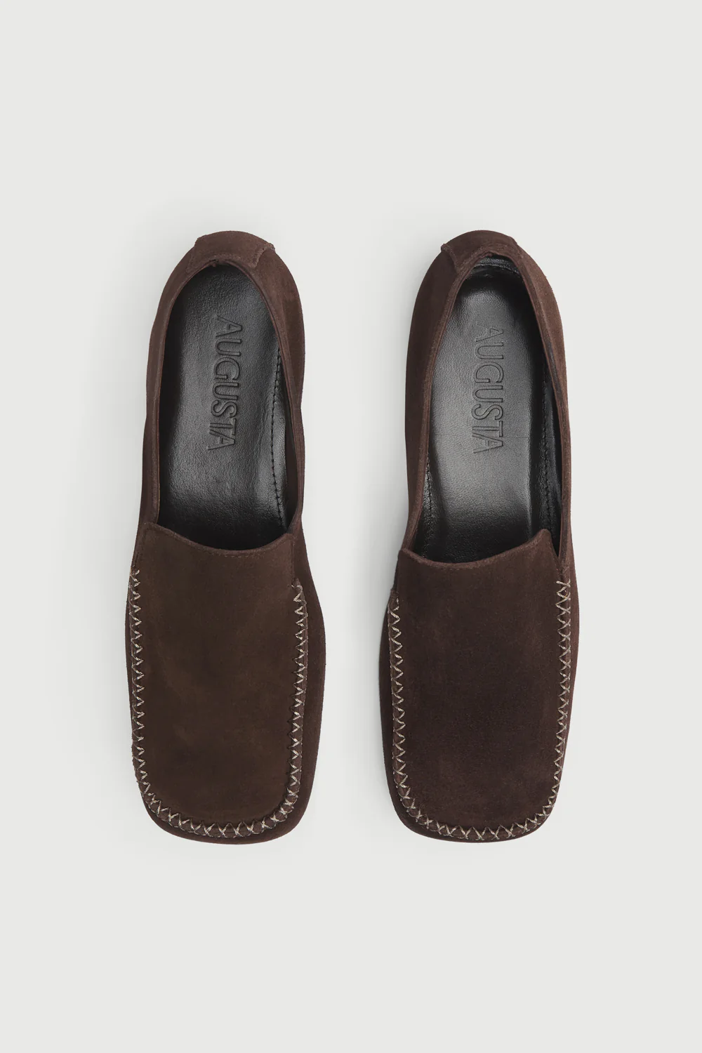 Gaia Loafers in Chocolate Suede - Image 5