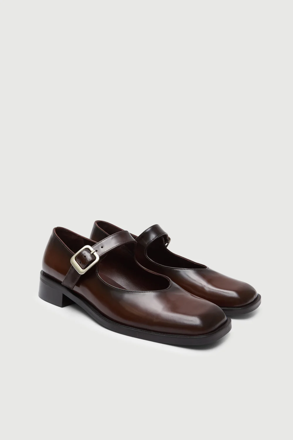 Gia Mary Janes in Caramel Leather - Image 3