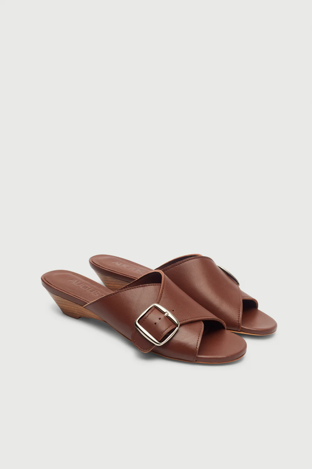 Grace Sandals in Chocolate Leather - Image 3