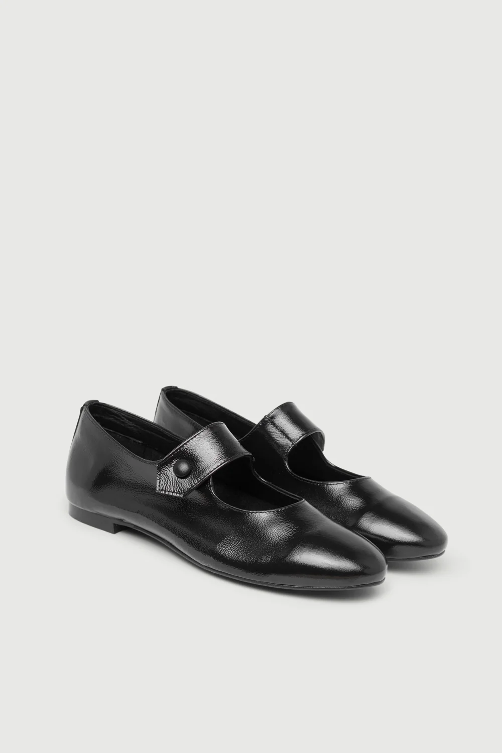 Greta Mary Janes in Black Patent Leather - Image 3