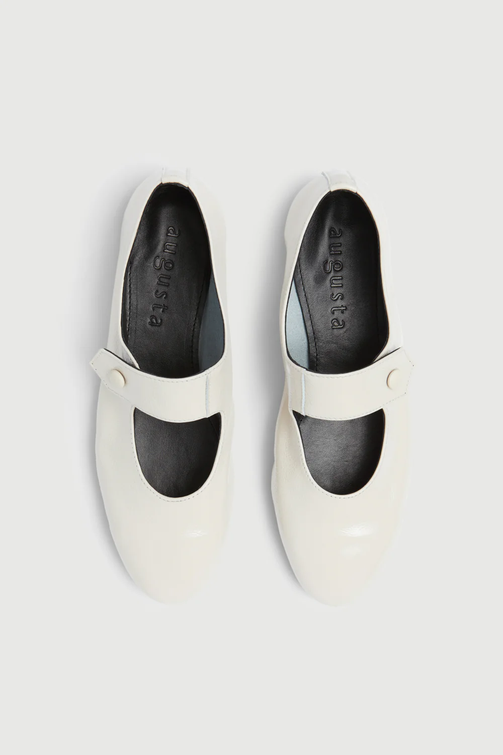 Greta Mary Janes in Cream Patent Leather - Image 5