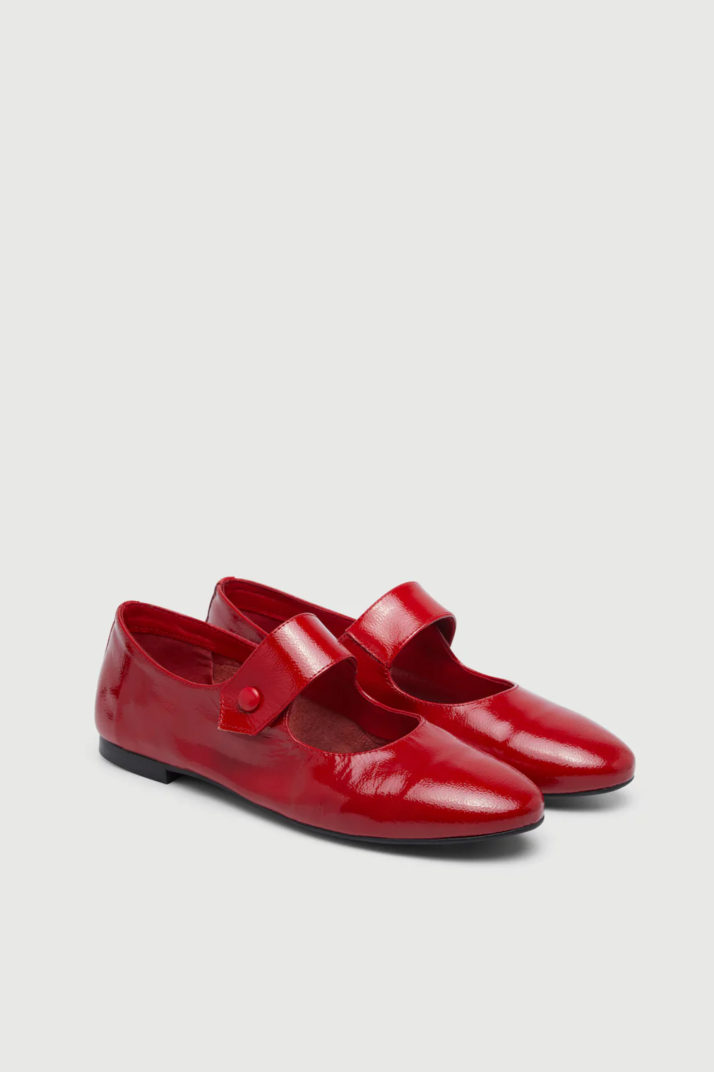 Greta Mary Janes in Red Patent Leather - Image 3