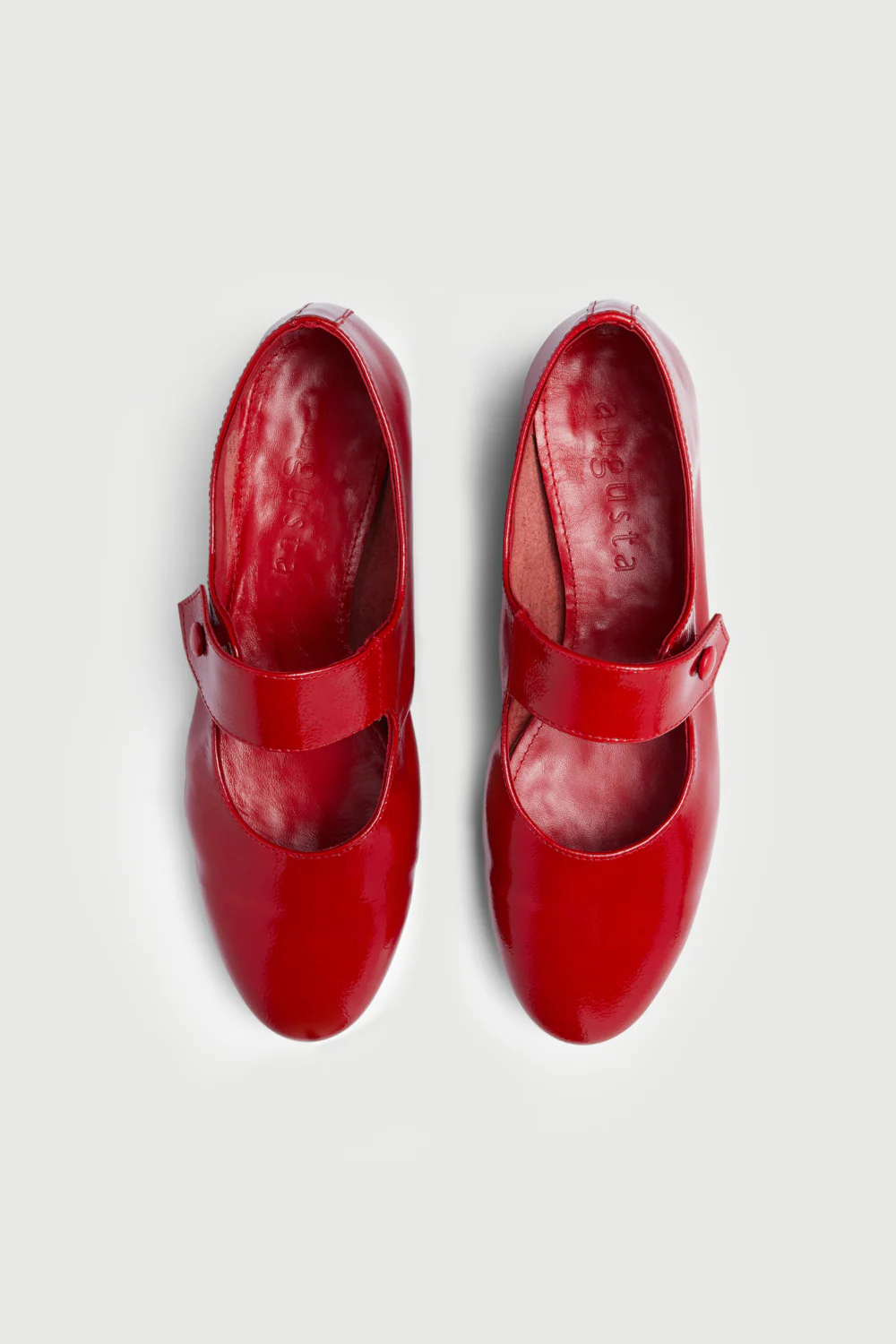 Greta Mary Janes in Red Patent Leather - Image 5