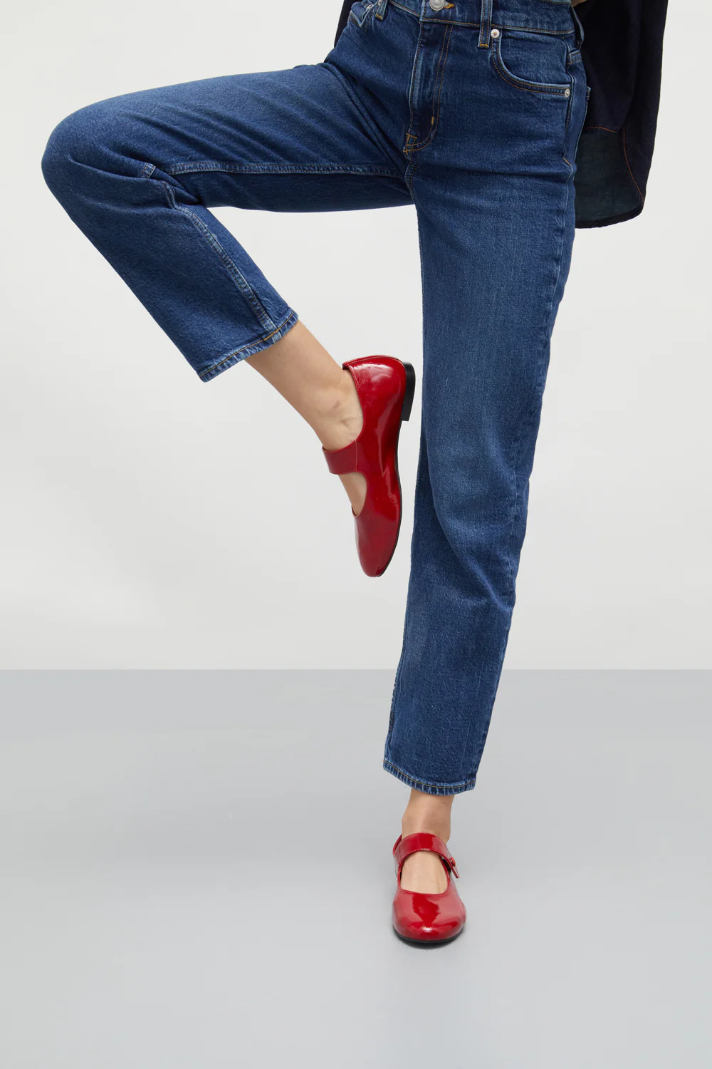 Greta Mary Janes in Red Patent Leather - Image 6