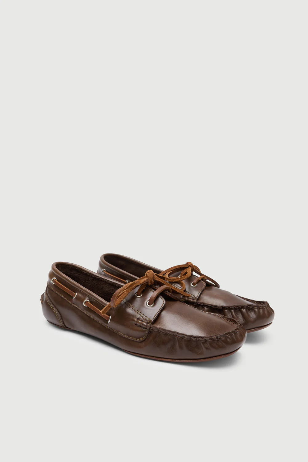 Ivy loafers in Chocolate Leather - Image 3