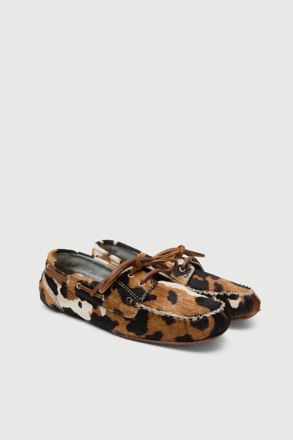 Ivy loafers in Dark Cow print Calf Hair - Image 3