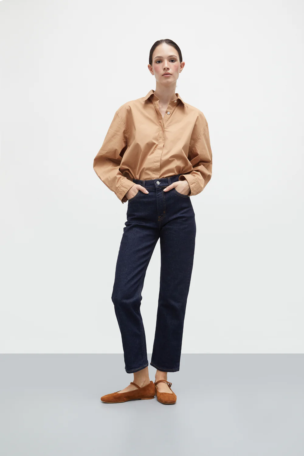 Julieta Mary Janes in Caramel Suede - Image 4