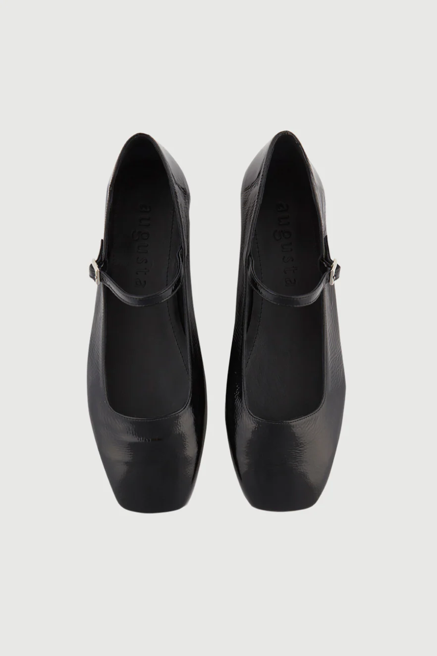 Julieta Mary Janes in Black Patent Leather - Image 5