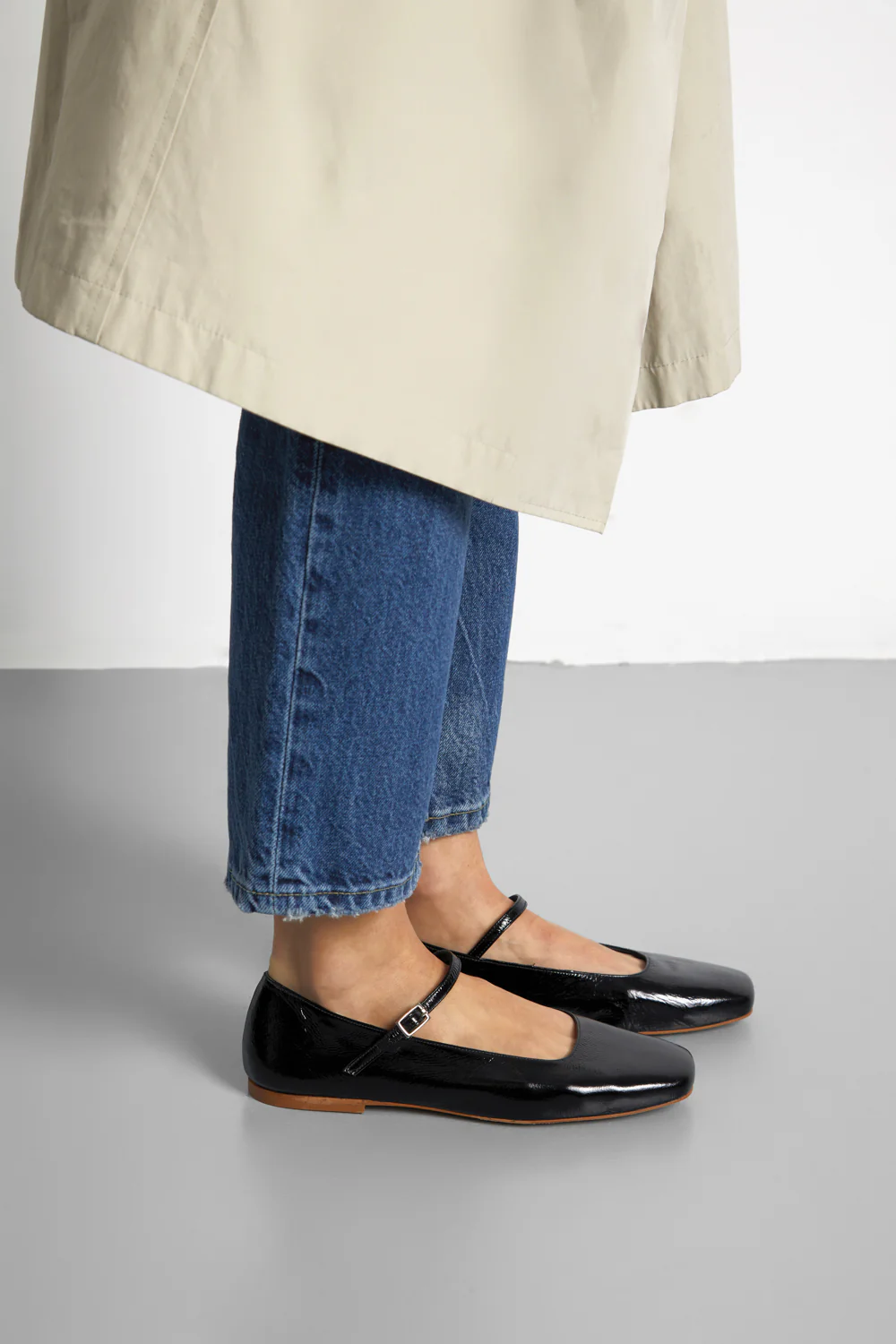 Julieta Mary Janes in Black Patent Leather - Image 6