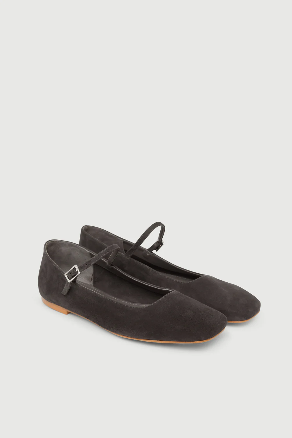 Julieta Mary Janes in Grey Suede - Image 3