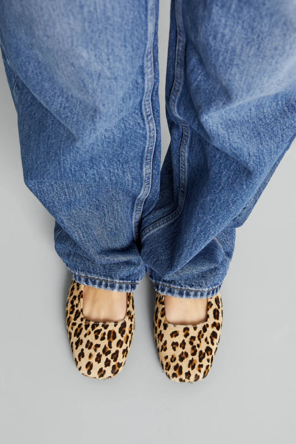 Julieta Mary Janes in Leopard Print Calf Hair - Image 6
