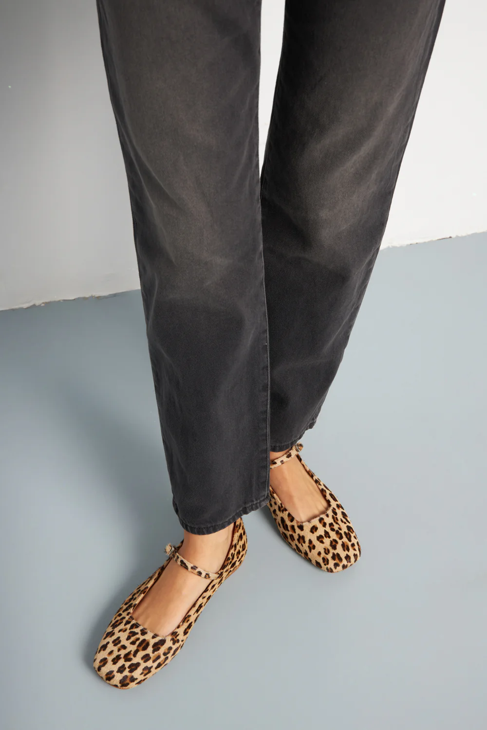 Julieta Mary Janes in Leopard Print Calf Hair - Image 7