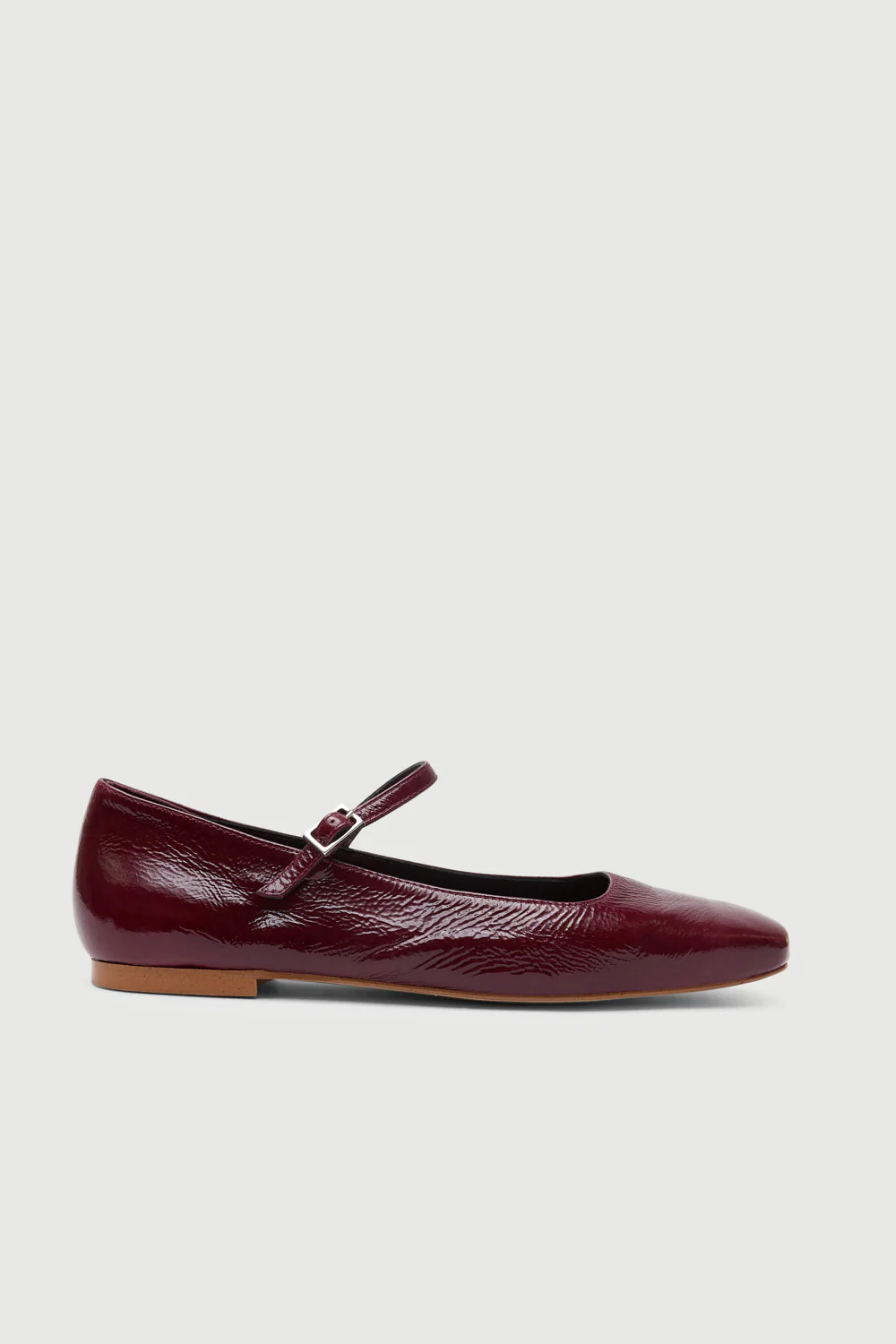 Julieta Mary Janes in Burgundy Patent Leather