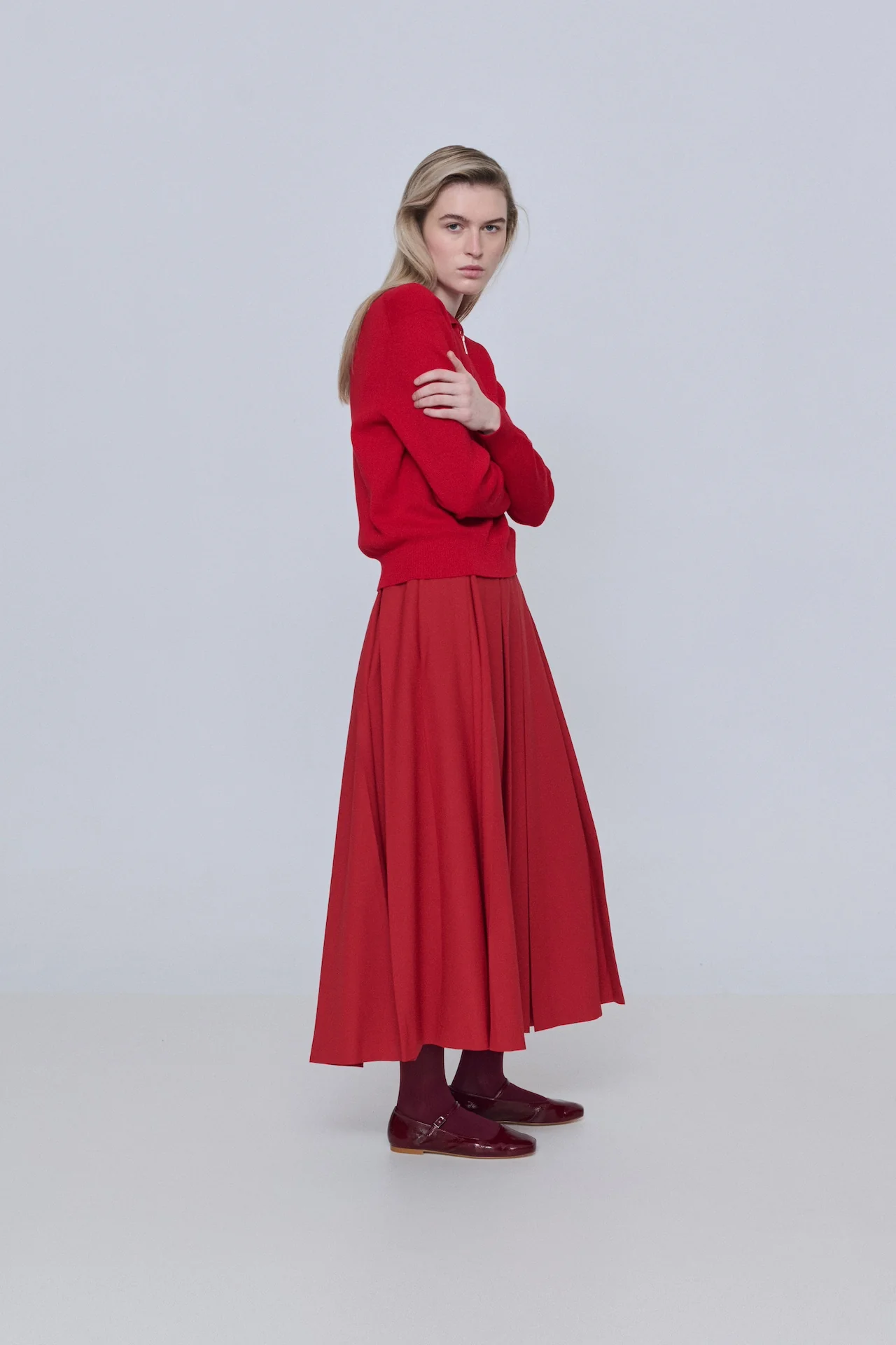 Julieta Mary Janes in Burgundy Patent Leather - Image 6