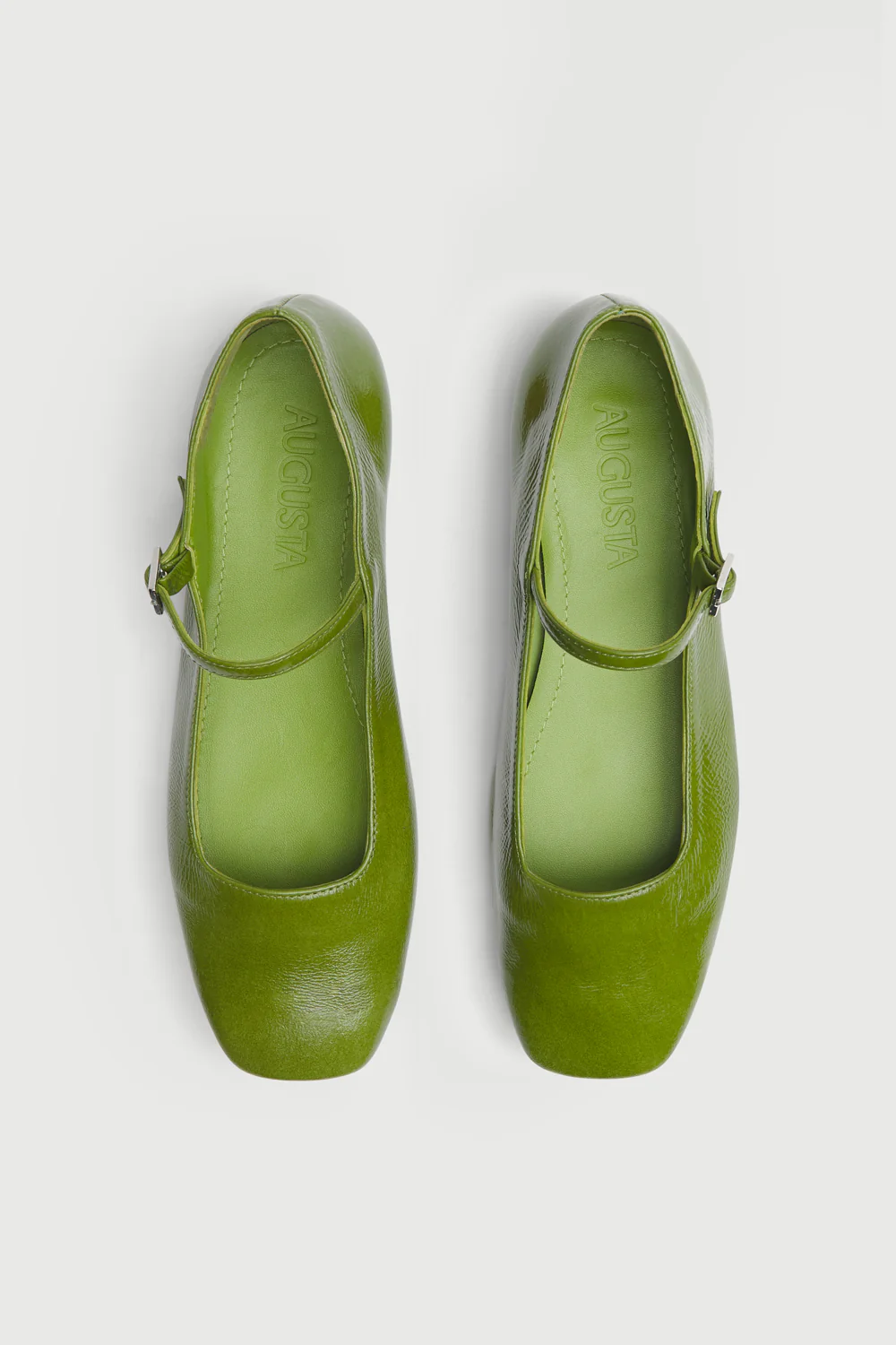 Julieta Mary Janes in Green Patent Leather - Image 5