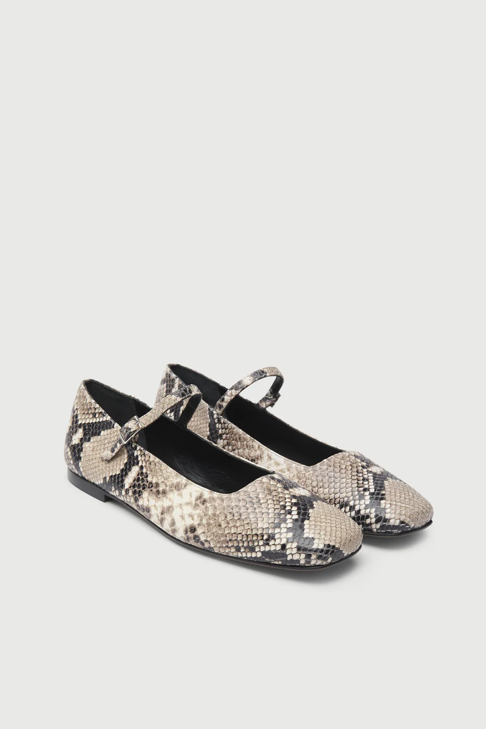 Julieta Mary Janes in Snake Print Leather - Image 3