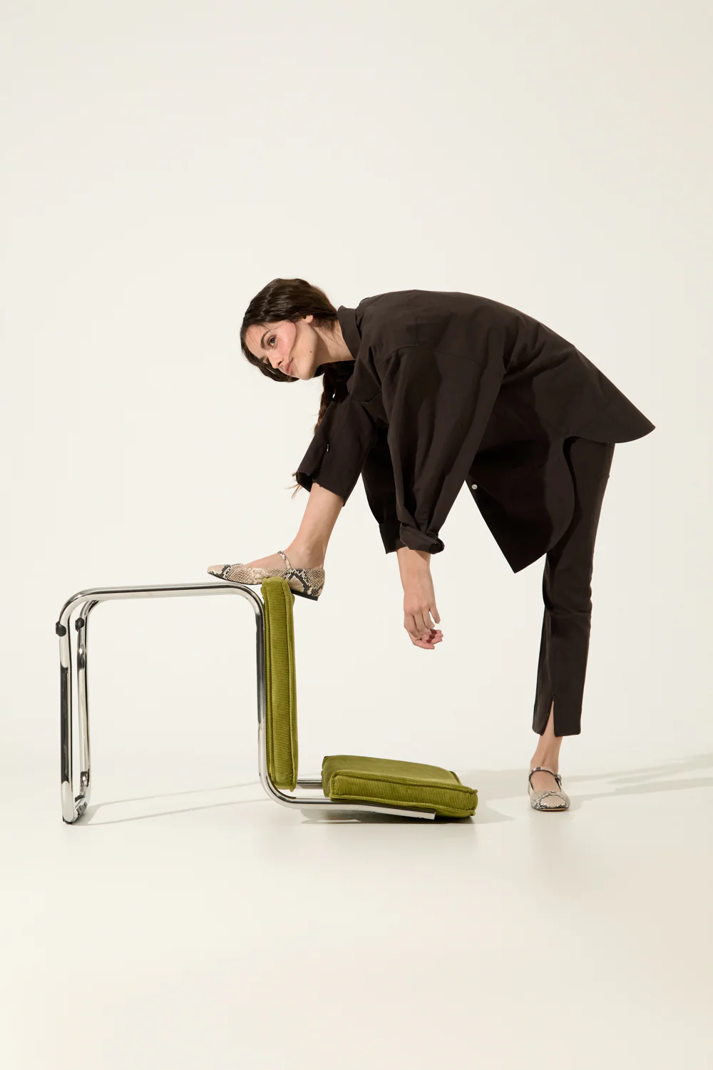 Julieta Mary Janes in Snake Print Leather - Image 6