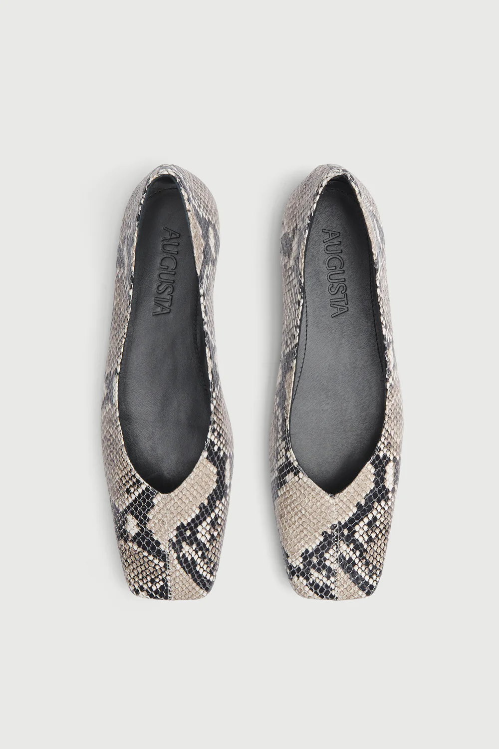 Kate Ballet Flats in Snake Print Leather - Image 5
