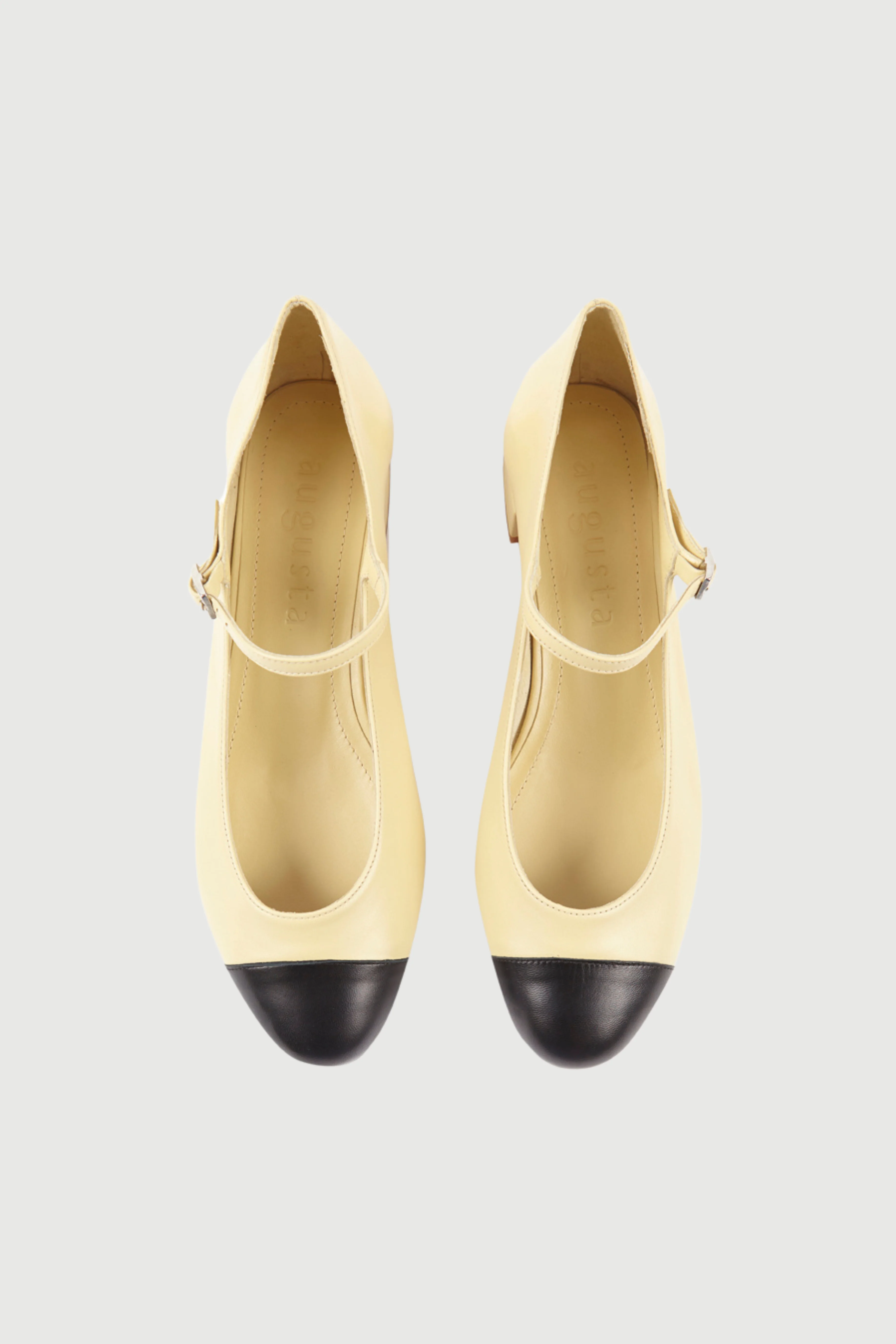 Lola Mary Janes in Beige Leather - Image 5