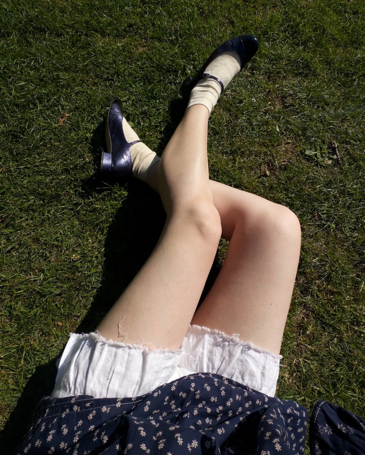 Lola Mary Janes in Ocean-coloured Metallic Leather - Image 9