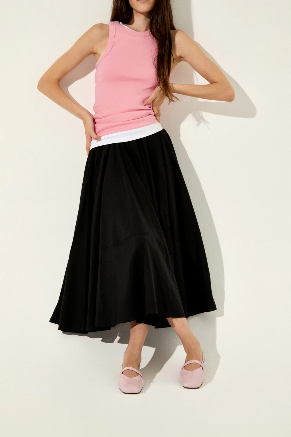 Patti Slingback Flats in Pink Patent Leather - Image 6